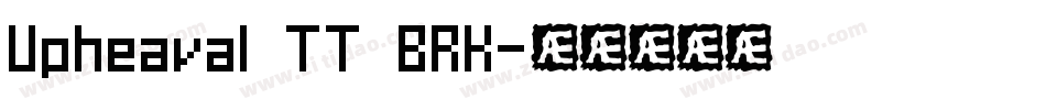 Upheaval TT BRK字体转换